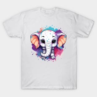 happy elephant cartoon v4 T-Shirt